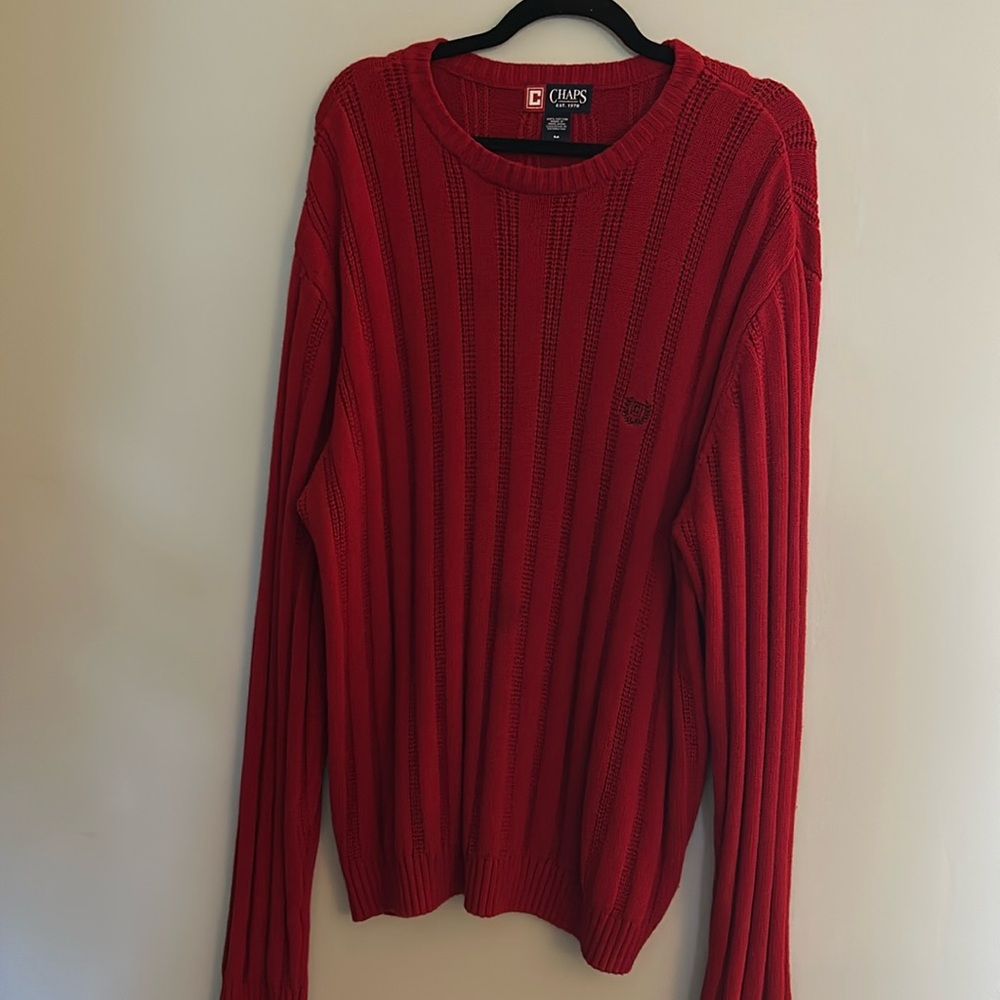 Chaps Crewneck Sweater (Red)